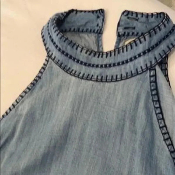 Cloth & Stone Halter Tencel Embroidered Dress - Picture 3 of 4